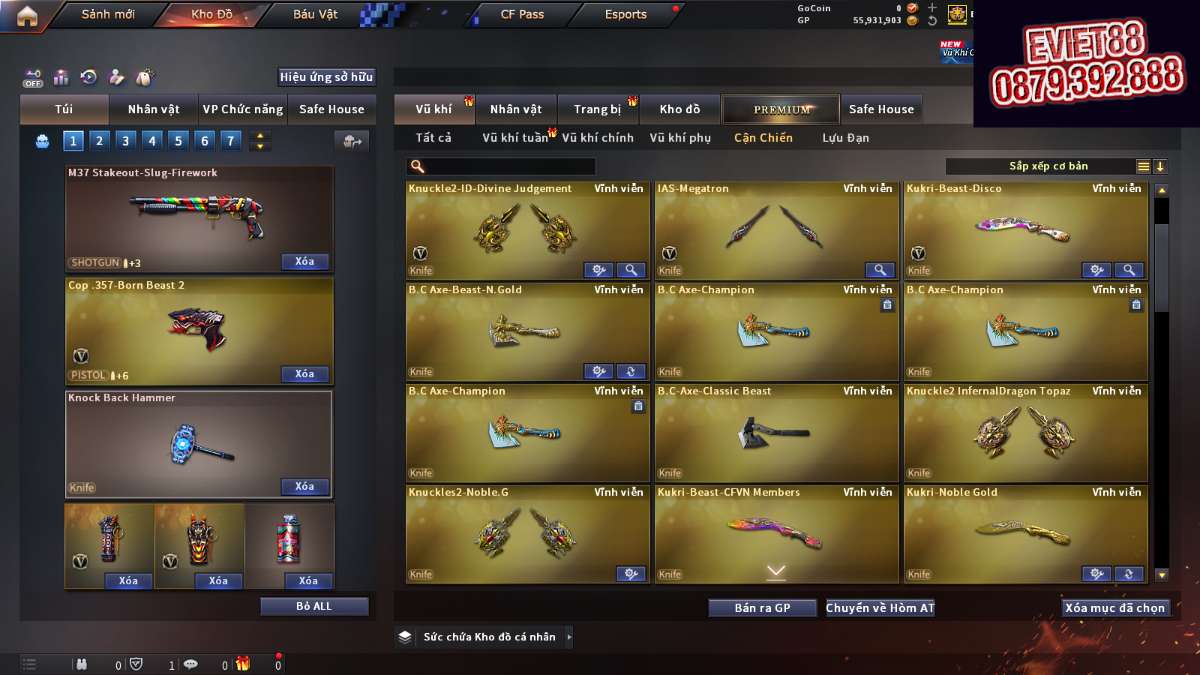 shop acc cf uy tin gia re